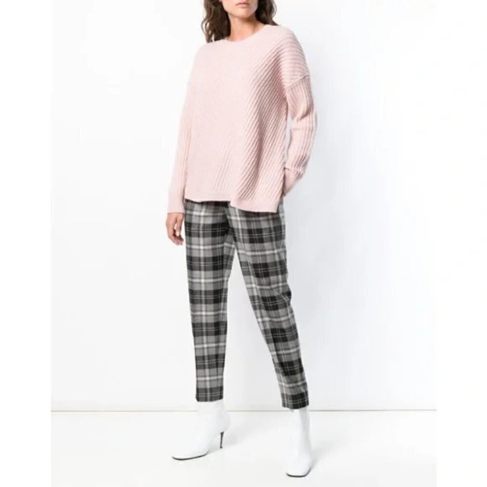 💕VINCE💕 Side Slit Crew Neck Ribbed Sweater ~ Blush Pink Medium NWOT